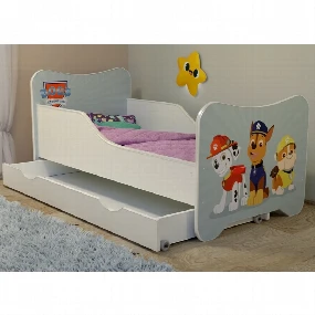 Krevet za decu sa fiokom Happy Kitty - Dog, 160x80