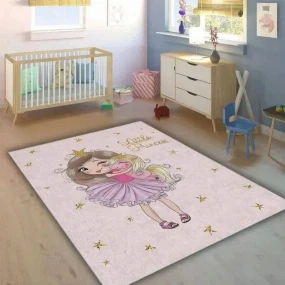 Dečiji tepih za devojčice Princeza i jednorog 120x180 cm