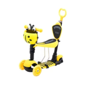 Trotinet za decu Bubamara 5u1, Žuti