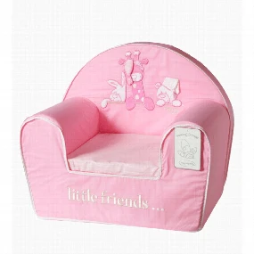 Deksi foteljica za decu Tri drugara, Pink