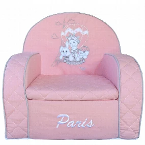 Deksi foteljica za decu Tri drugara u Parizu, Pink