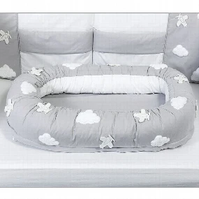 Deksi gnezdo za bebe Tri drugara Avijatičari, Sivo