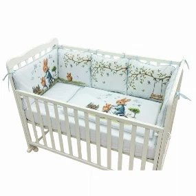 Deksi komplet posteljina za krevetac Zeka Plava