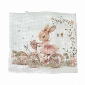 Deksi prekrivać za bebe od muslina Zeka Roze, 120x120cm