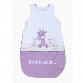 Deksi punjena pamučna vreća za spavanje za bebe Tri Drugara Ljubičasta, 68-74