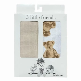 Deksi tetra pelena za bebe Veliki Meda Bež, 80 x 80 cm