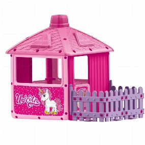 Dolu kućica za decu sa ogradom Unicorn 025111