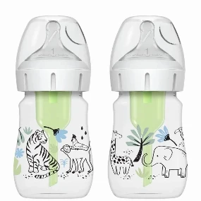Dr Brown's set plastičnih flašica Wide Neck Jungle, 150 ml 0m+