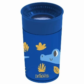 Dr Brown's šolja No Spill 360° Plava, 300ml 9m+
