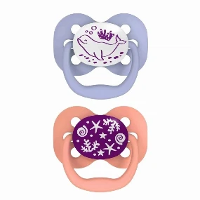 Dr Brown's svetleća varalica Advantage Pink, 0-6m