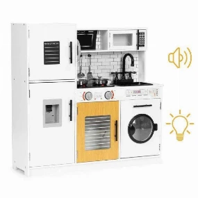 Eco Toys drvena kuhinja za decu sa zvkom i svetlom Nana