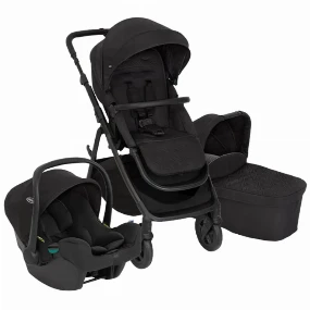 Graco kolica za bebe 3u1 Near 2 Me DLX Black, 0m+