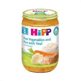 Hipp kašica povrće sa pirinčem i teletinom 220 gr, 8m+