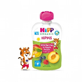 Hipp voćni pire Jabuka, breskva i šumsko voće, 100g