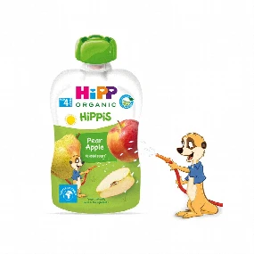 Hipp voćni pire Kruška i jabuka, 100g