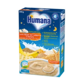 Humana mlečna instant kaša za laku noć žitarice i banana, 200g