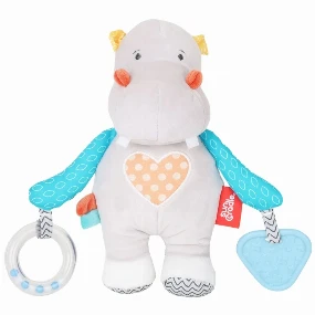 Jungle edukativna plišana igračka za bebe sa glodalicom Hippo