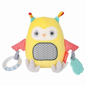Jungle edukativna plišana igračka za bebe sa glodalicom Sova