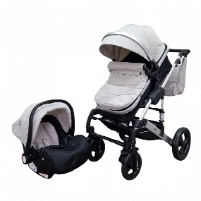 Jungle Oxy kolica za bebe 3u1 Grey Melange, 0m+