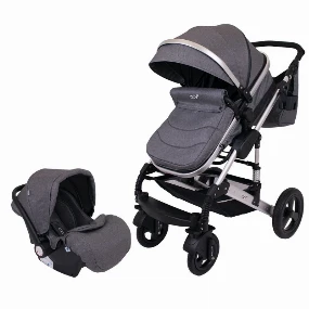 Jungle Oxy kolica za bebe 3u1 Dark Grey, 0m+
