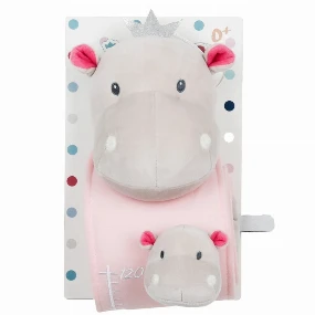 Jungle rastimetar za bebe Hippo Pink