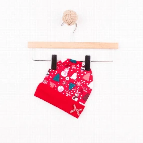 Just Kiddin kapa za bebe New Year Crvena, 56-62