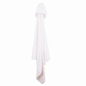 Just kiddin peškir za bebe sa kapuljačom Beli, 100x100 cm