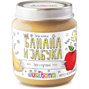 Juvitana kašica banana i jabuka 128g, 4m+