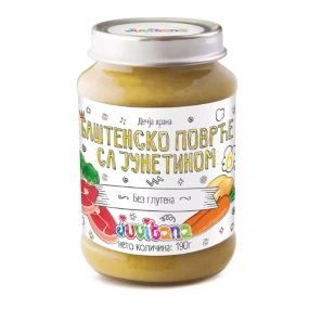 Juvitana kašica baštensko povrće sa junetinom 190g, 6m+