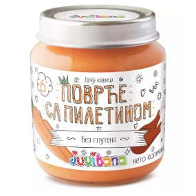 Juvitana kašica povrće sa piletinom 128g, 6m+