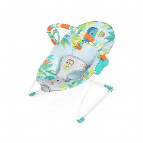 Kids II ležaljka sa vibracijom Bright Starts Rain Forest Vibes, 0-9kg