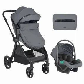 Kikka Boo kolica za bebe 3u1 Jean set Grey, 0m+