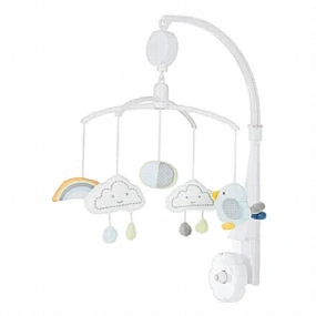 Kikka Boo muzička vrteška za krevetac Sleepy Cloud, Grey