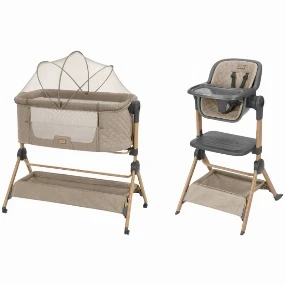 Kikka Boo Sleat Me kolevka i hranilca 2u1 Beige, 0m+
