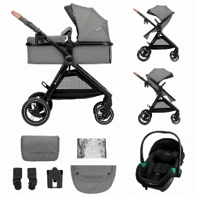 Kinderkraft Esme Pro kolica za bebe 3u1 Grey, 0m+