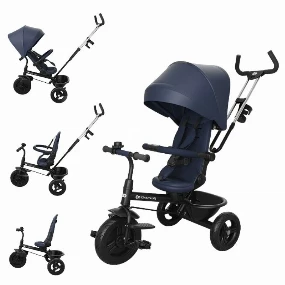Kinderkraft tricikl za decu Aston 2 Plus Blue, 9m+