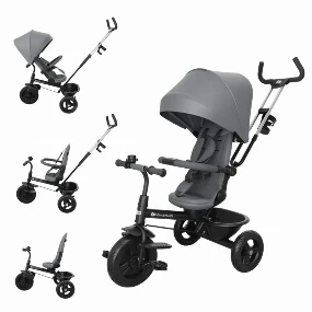 Kinderkraft tricikl za decu Aston 2 Plus Grey, 9m+