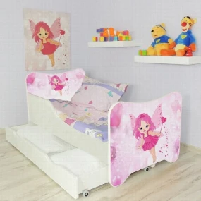 Krevet Happy Kitty za decu sa fiokom Fairy, 160x80