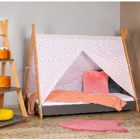 Krevet za decu šator Bella Luni - Tipi Sivi, 160 x 80