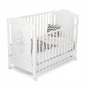 Krevetac za bebe sa fiokom Ornea, Beli