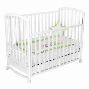 Krevetac za bebe Mirta sa fiokom, Beli