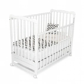 Krevetac za bebe Nina sa fiokom, Beli