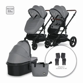 Lorelli Boston kolica za bebe Dolphin Grey 2u1, 0m+