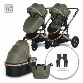 Lorelli Boston kolica za bebe Loden Green 2u1, 0m+