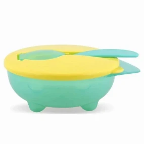 Lorelli činija za bebe sa kašikom, Zelena