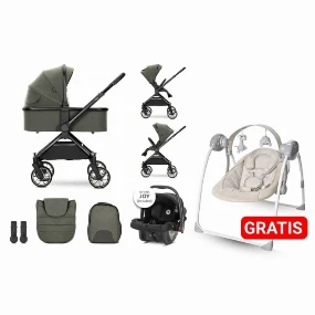 Lorelli kolica za bebe 3u1 Reya Green i gratis ležaljka Portofino