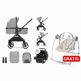 Lorelli kolica za bebe 3u1 Reya Grey i gratis ležaljka Portofino