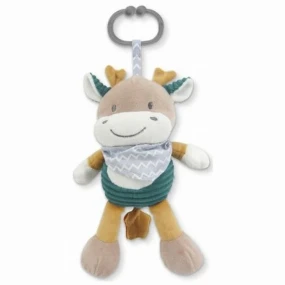 Lorelli muzička igračka za bebe na potez Deer Blue Natural, 0m+