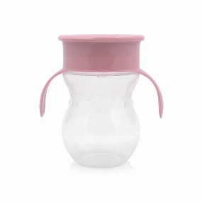 Lorelli Non Spill šolja sa ručkama 360 stepeni, Pink