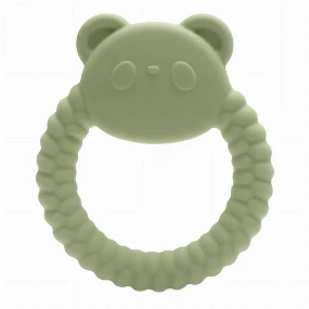 Lorelli Panda silikonska glodalica za bebe Natural Green